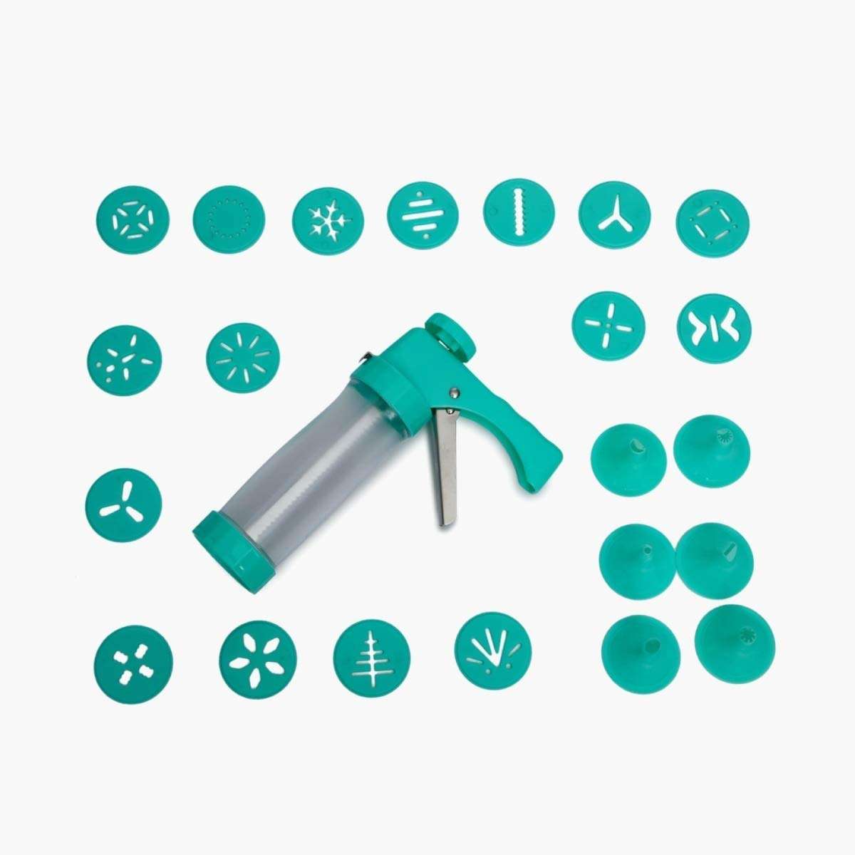 Grizzly® Clear Cookie Press and Decorating Bottle Press Machine Biscuit Maker Decorating Gun Kitchen Tools Set(Plastic) 4