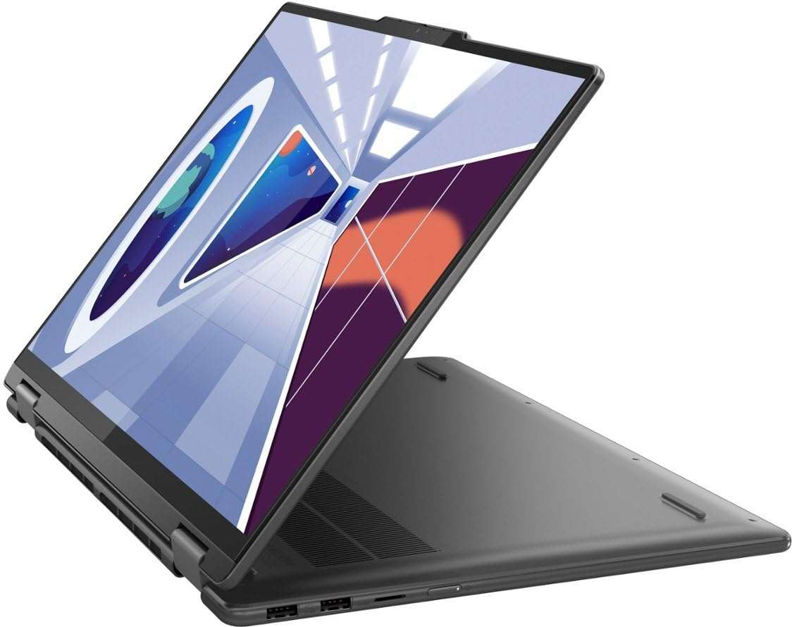 Lenovo Yoga 7i 16 2-in-1 Laptop 16" WUXGA IPS Touchscreen 13th Gen Intel 10-Core i5-1335U (Beats i7-1255u) 16GB RAM 1TB SSD Backlit Fingerprint Thunderbolt Long Battery Life Win11 Gray + HDMI Cable 3