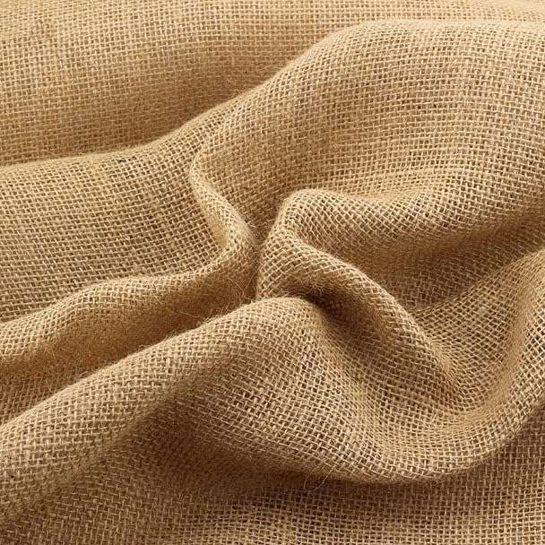 DELINGER Natural Color Jute Fabric Perfect for Making Jute Bags, Art & Craft, Home Decor, Decorative Fabric, Return Gifts,School Projects and DIY Projects Width 51" Inch Size (1 Meter) 1