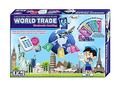 Annie World Trade Property Trading Game Electronic Banking with Swipe Machine Medium(Pack of 2)