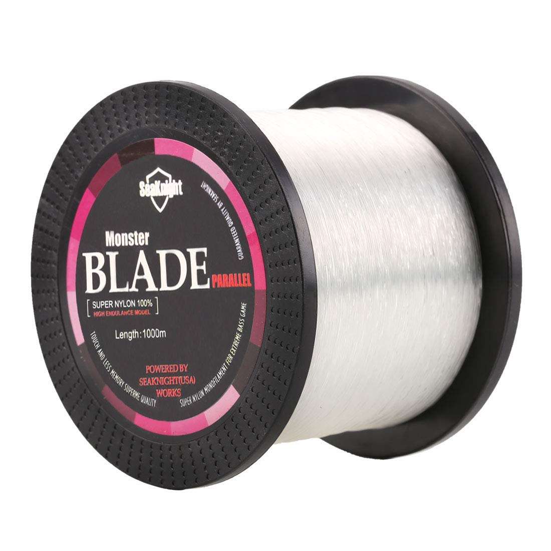 SeaKnight Blade Monofilament Fishing Line, 547Yds/ 1094Yds Japanese Material, High-Abrasion Resistance, Low-Ductility and Memory, Nylon Monofilament Line, for Fresh and Salt Water 2-35LB