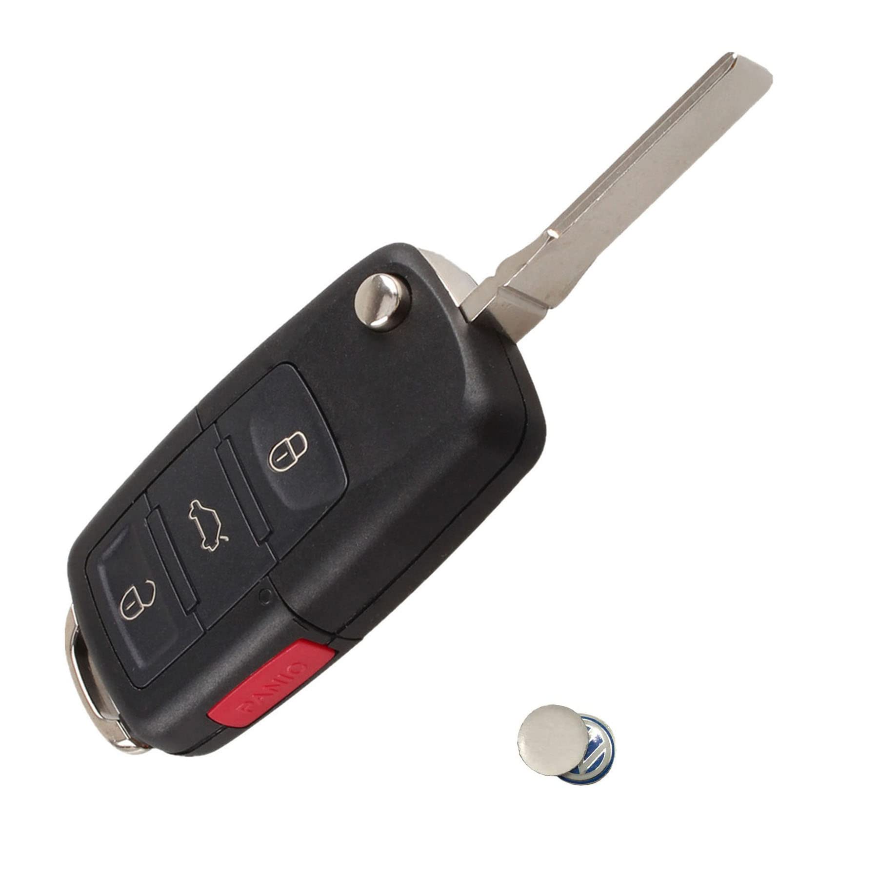 BFBFBFB BINFHONG Silicone Flip Key Fob Remote Cover Case Protector Holder Keyless Entry Fit for VW Volkswagen Remote Key Fob Shell