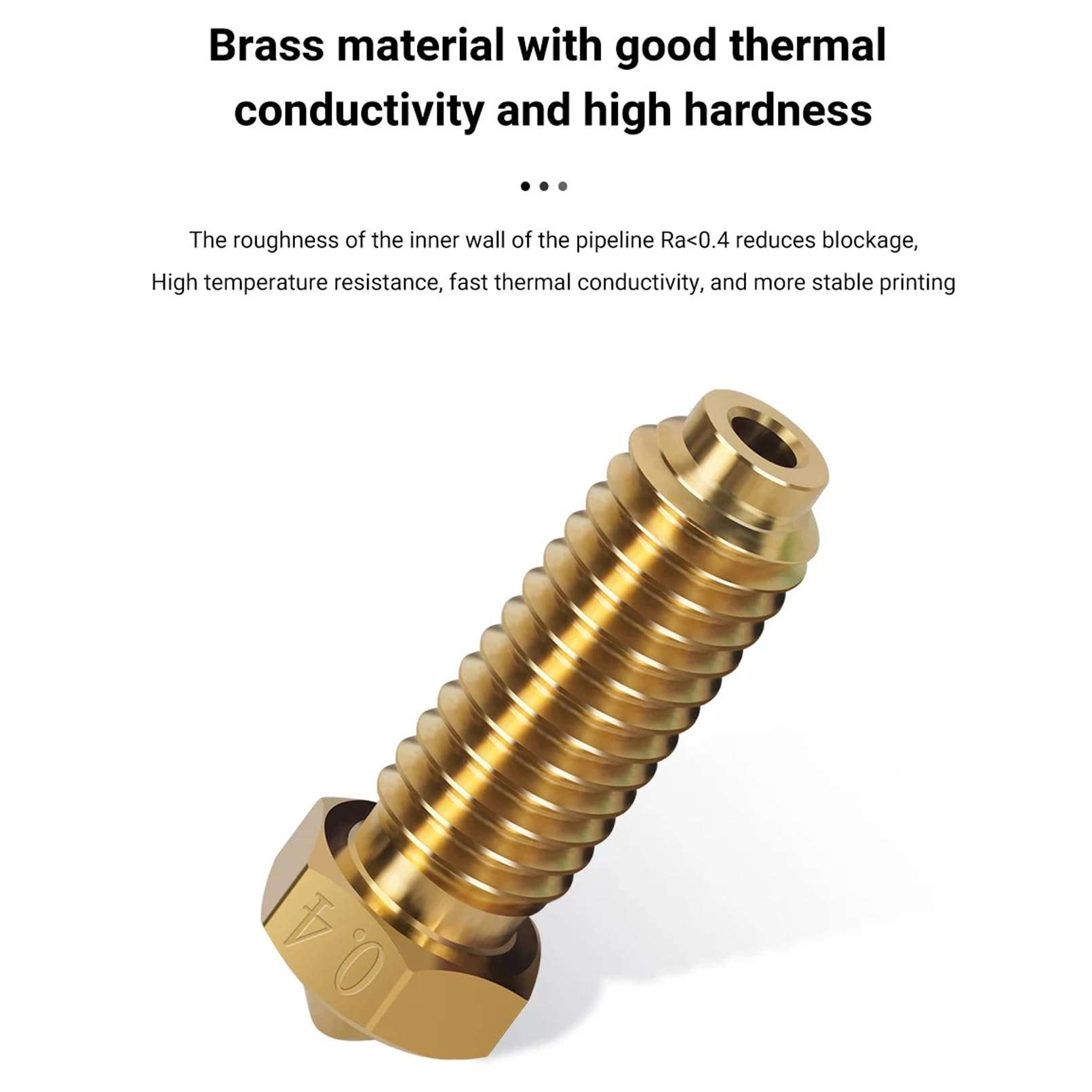 KOYOFEI 12PCS Brass Nozzles for Kobra 3, 3D Printer Parts High Speed 0.4mm Brass Nozzles Kit for Anycubic Kobra 3, Kobra 3 Combo 5