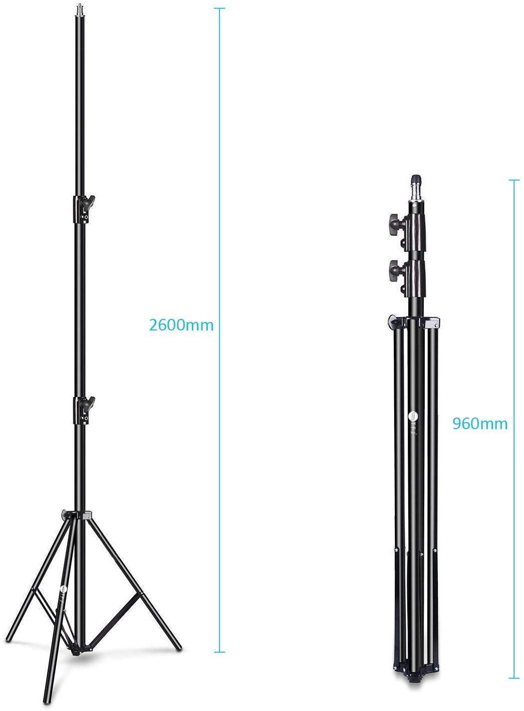 CanadianStudio Pro 8.5' Air Cushioned Heavy Duty Light Stand with All Metal Locking Collars Photo Studio Lighting Stand for Monolight Flash Light Speedlite 2