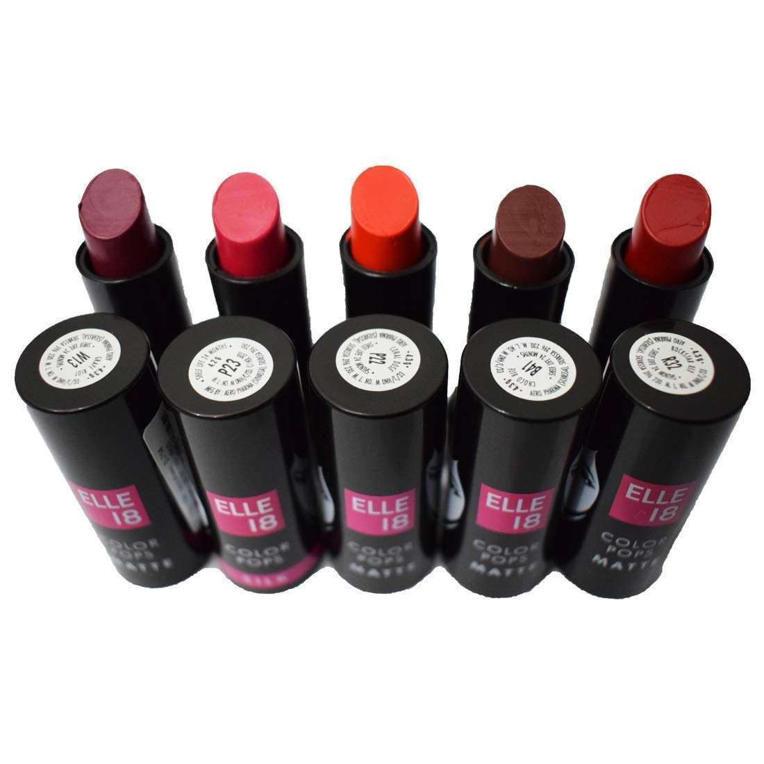 ELLE 18 LIPSTICKS ALL SHADES KIT (BUY 4 GET 5TH AT REDUCED PRICE)