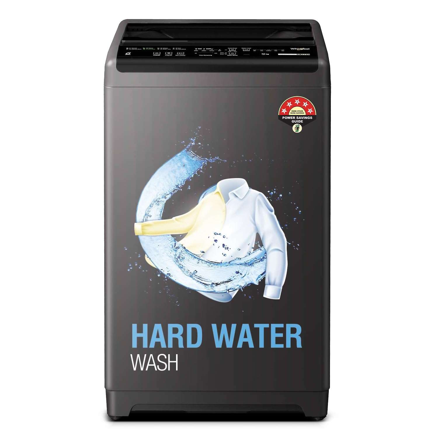 Whirlpool 7 kg Magic Clean 5 Star Fully Automatic Top Load Washing Machine Grey (MAGIC CLEAN 7.0 GENX GREY 5YMW) 1