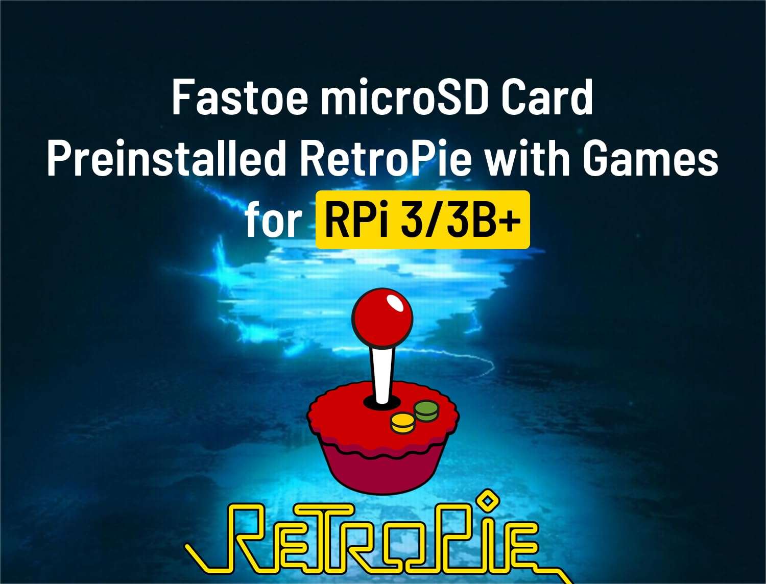 Fastoe 128GB Gaming microSD Card Preinstalled RetroPie with Games for Raspberry Pi 3/3B+ 1