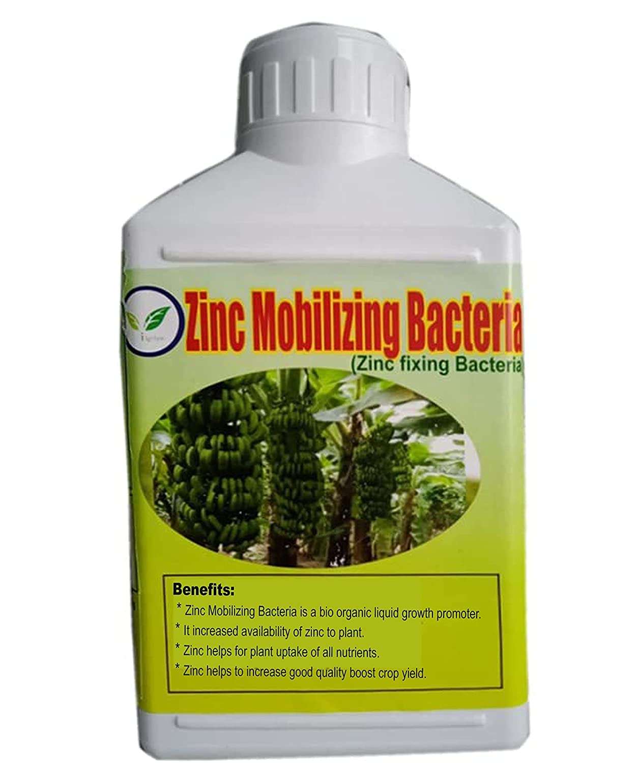 Iagrifarm Zinc/Liquid Growth Promoter- 10 Liter - Zinc Solubilizing Bacteria- India's 1st ISO 9001:2015 Certified Brand for All Crops 1
