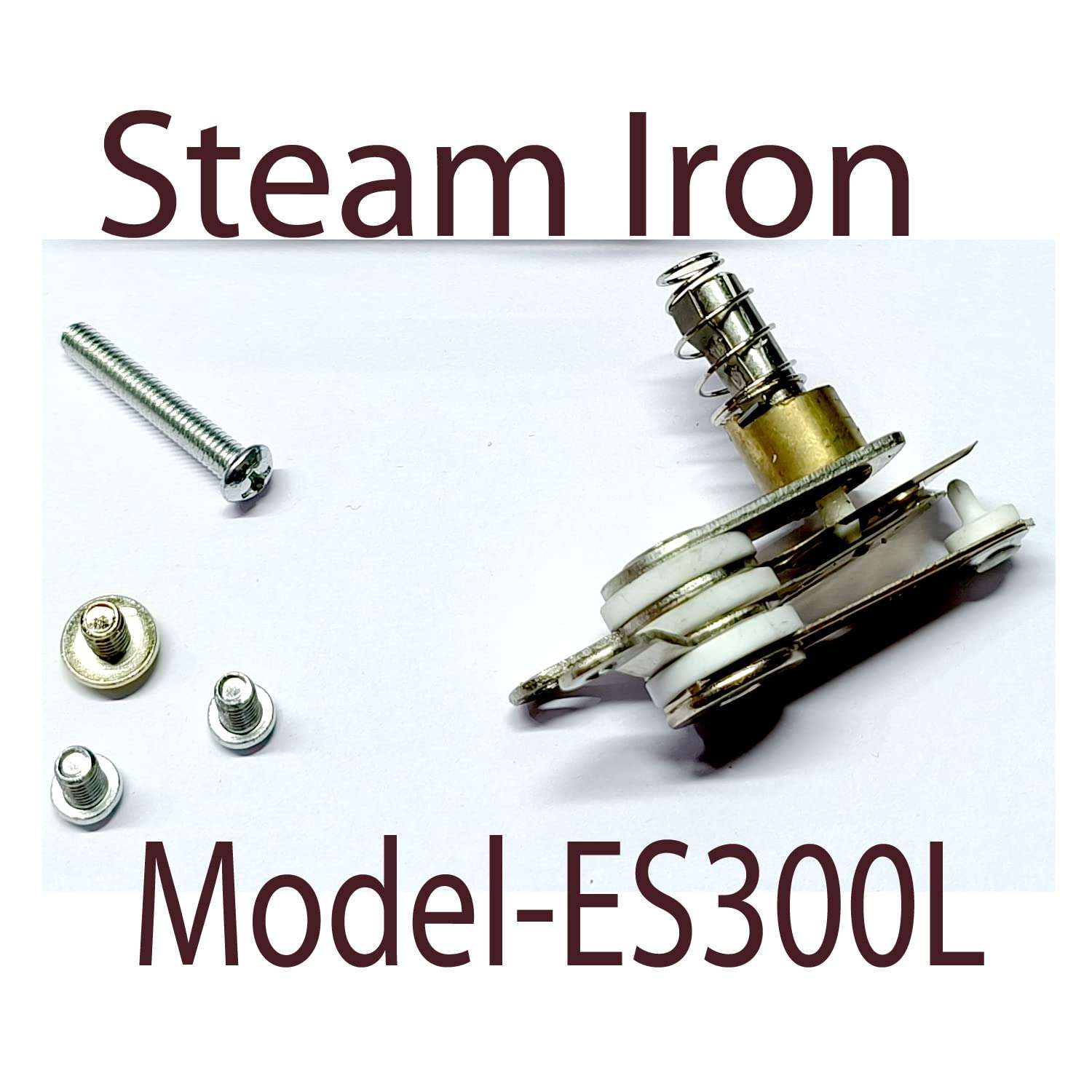 Jasol Thermostat Set for Silver Star Steam Iron Es-300L Electric Steam Iron Steam Iron Thermostat Thermal Controller, White,1 Set 5