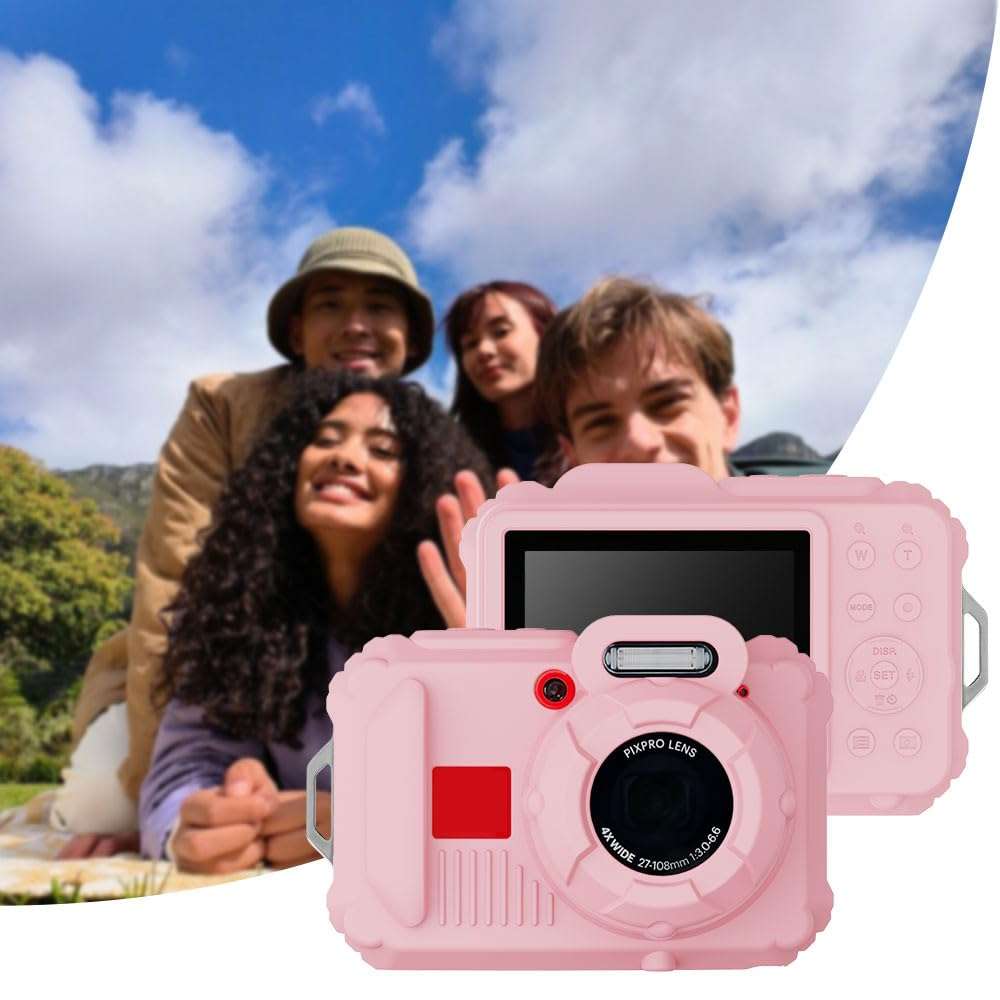 Tedubax Silicone Case for Kodak pixpro wpz2 Digital Camera with 2PCS Screen Protector and Lanyard - Pink 4