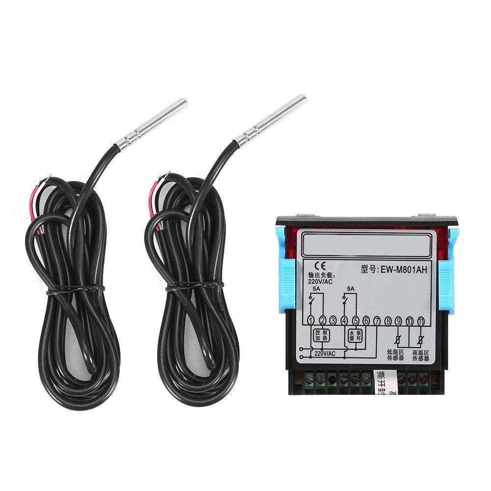 Solar Water Heater Temperature Controller Thermostat with Sensor Digital Display 2
