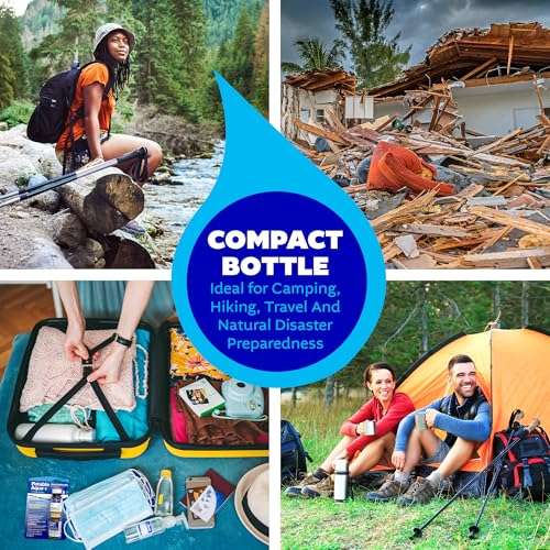 Potable Aqua Water Purification Tablets with PA Plus, Portable and Effective Solution for Camping, Hiking, Emergencies, Natural Disasters and International Travel, Two 50ct Bottles 4