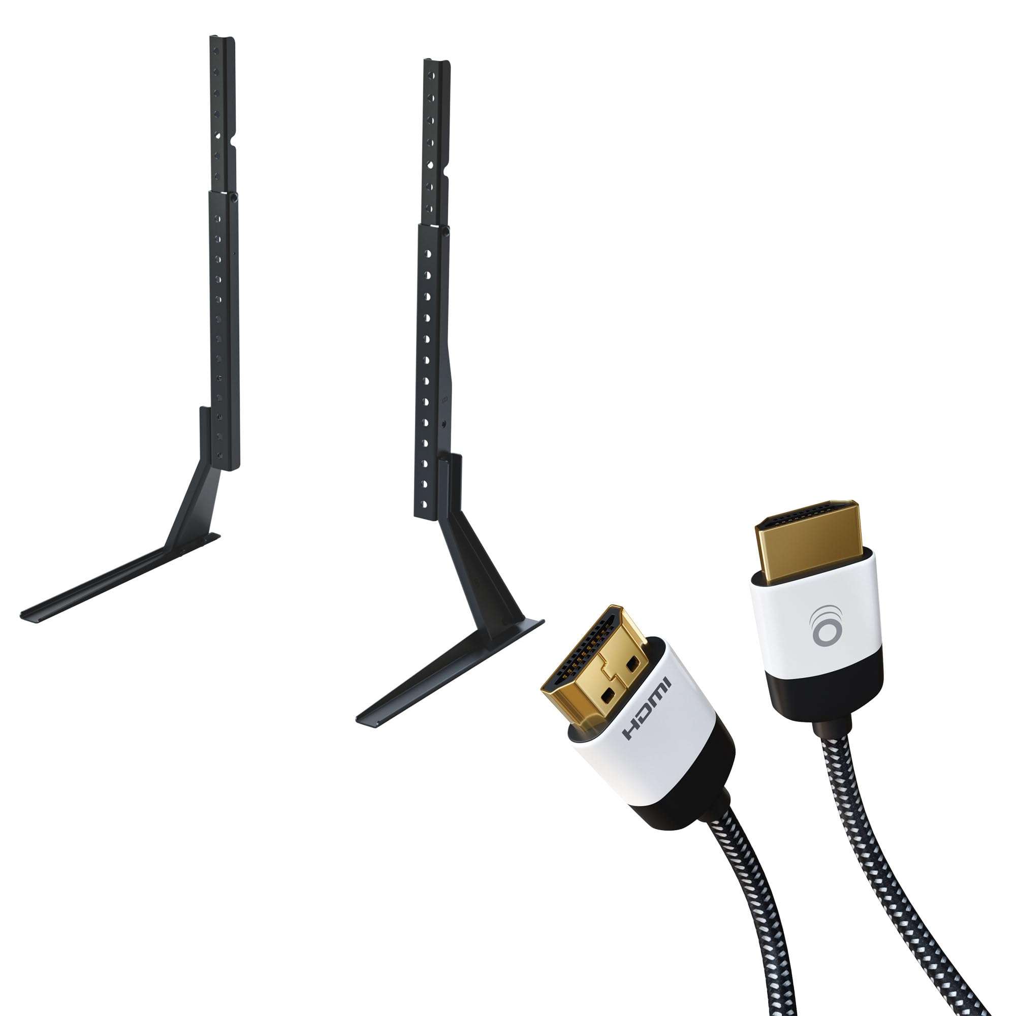 ECHOGEAR Replacement TV Stand for Screens 32 to 65" & ArcReact Ulta High Speed 4ft HDMI Cable