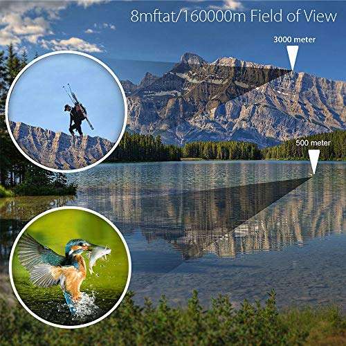 Nuxn 16X Binoculars for Adults Compact HD Professional Day/Night Vision Binoculars Telescope Stargazing Football Sightseeing with Carrying Bag 6