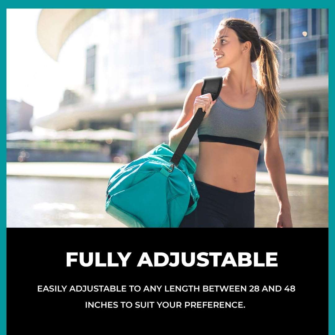 Get Bats Out Thick Padded Replacement Shoulder Strap for Bags Crossbody Straps for Laptop, Camera, Diaper Bags & More | Comfortable Replacement Straps Lifts Up to 1,200 lbs 3