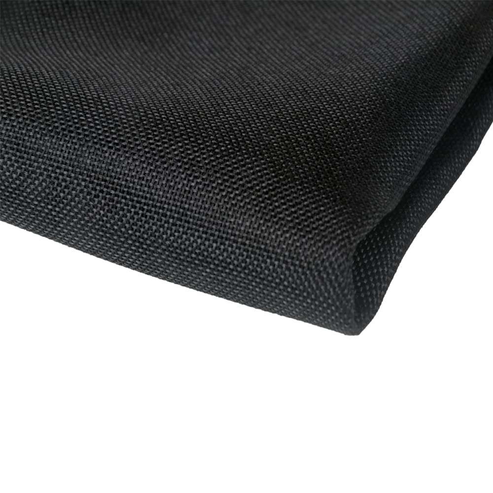 Flushbay Speaker Grill Cloth Linen Single Layer Speaker Fabric Protective Dustproof Mesh Cloth Stereo Fabric Replacement for Home Stage Speakers, Media Cabinet, KTV Box(100 * 146cm-Black) 1