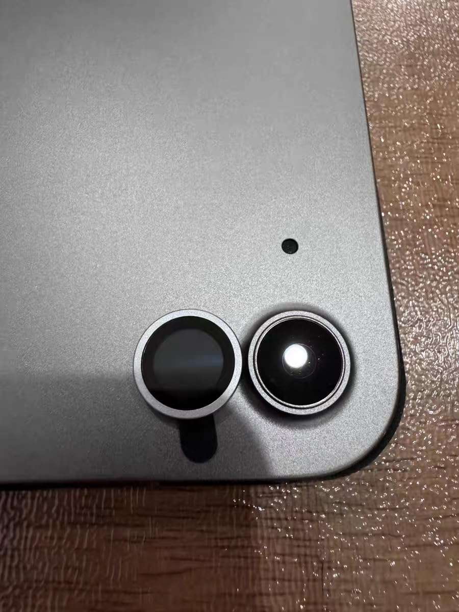 for iPad Air 6 11inch/13inch 2024 Tempered Glass Camera Lens Ring Protector Compatible with iPad Mini 7,iPad Air 2020/2022-2 Pcs Black 6