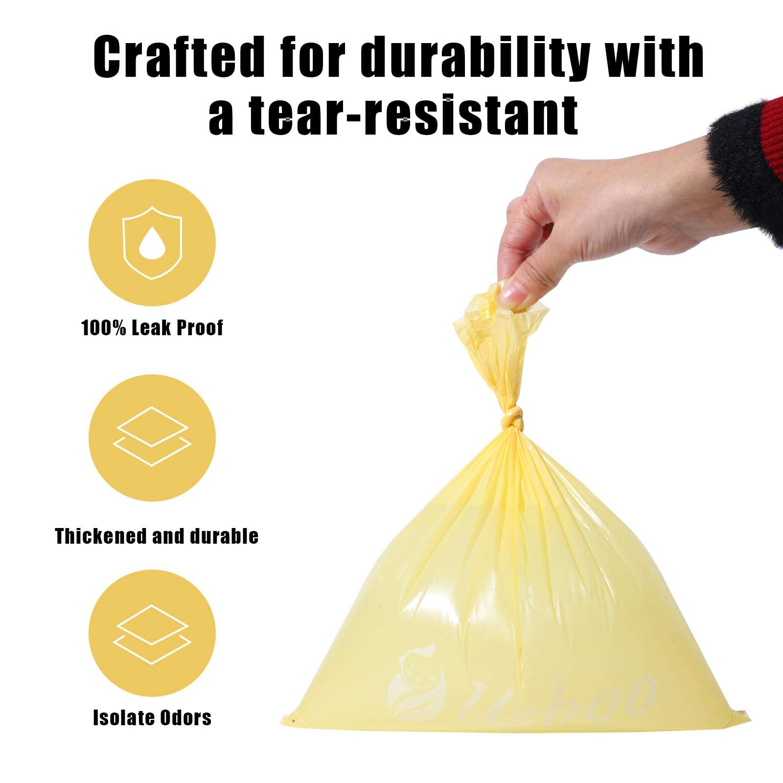 USBOO Diaper Disposal Bags - 20 Refill Rolls/300 Pack Baby Poop Bag with Dispenser | Tropical Fruit Scented | Leak Proof & Trash Bags for Diapers | Baby Essentials 6