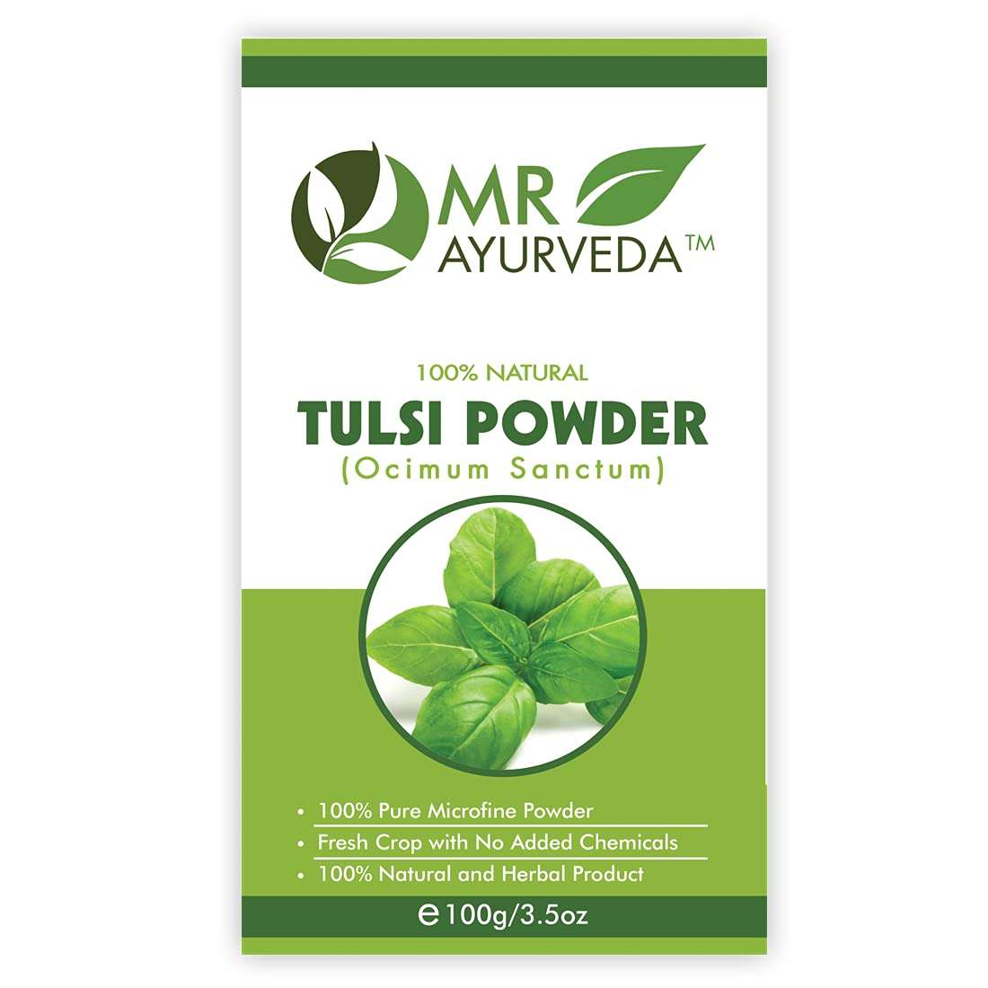 MR Ayurveda Calamine Clay Powder, Tulsi Powder & Rose Petals Powder - Set of 3 (100 Grams Each) 4