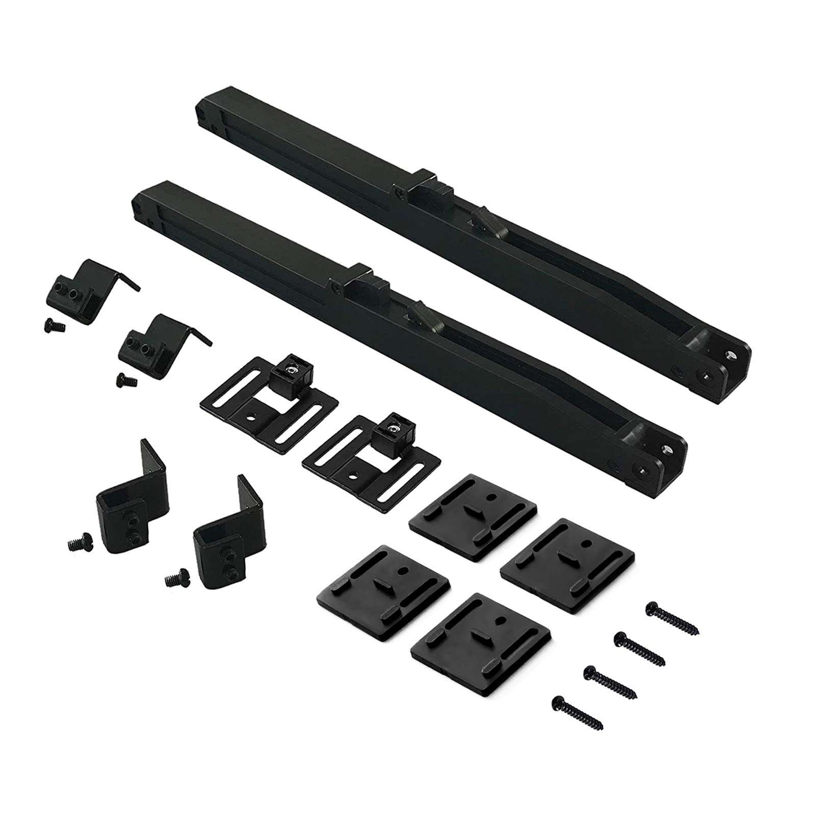 2PCS Barn Door Soft Close Mechanism Spring Buffer Damper Upgraded Hole-Free Version Sliding Barn Door Hardware for Door Weight 70-160 Pounds Adjustable Door Stoppers, Actuator Spacers Included 1