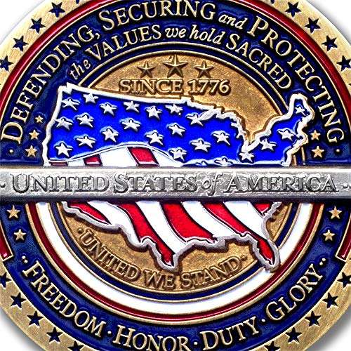 Military Appreciation Challenge Coin and Fallen Hero Challenge Coin - 2 Challenge Coin Set with Bonus polishing Cloth 6