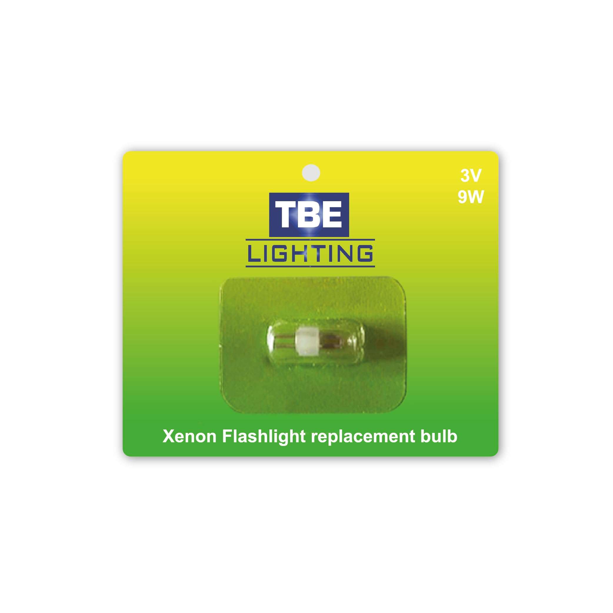TBE LIGHTING Replacement 3 Volt / 9 Watt Xenon Flashlight Bulb Compatible with TL-3 Flashlights - Single Bulb 3