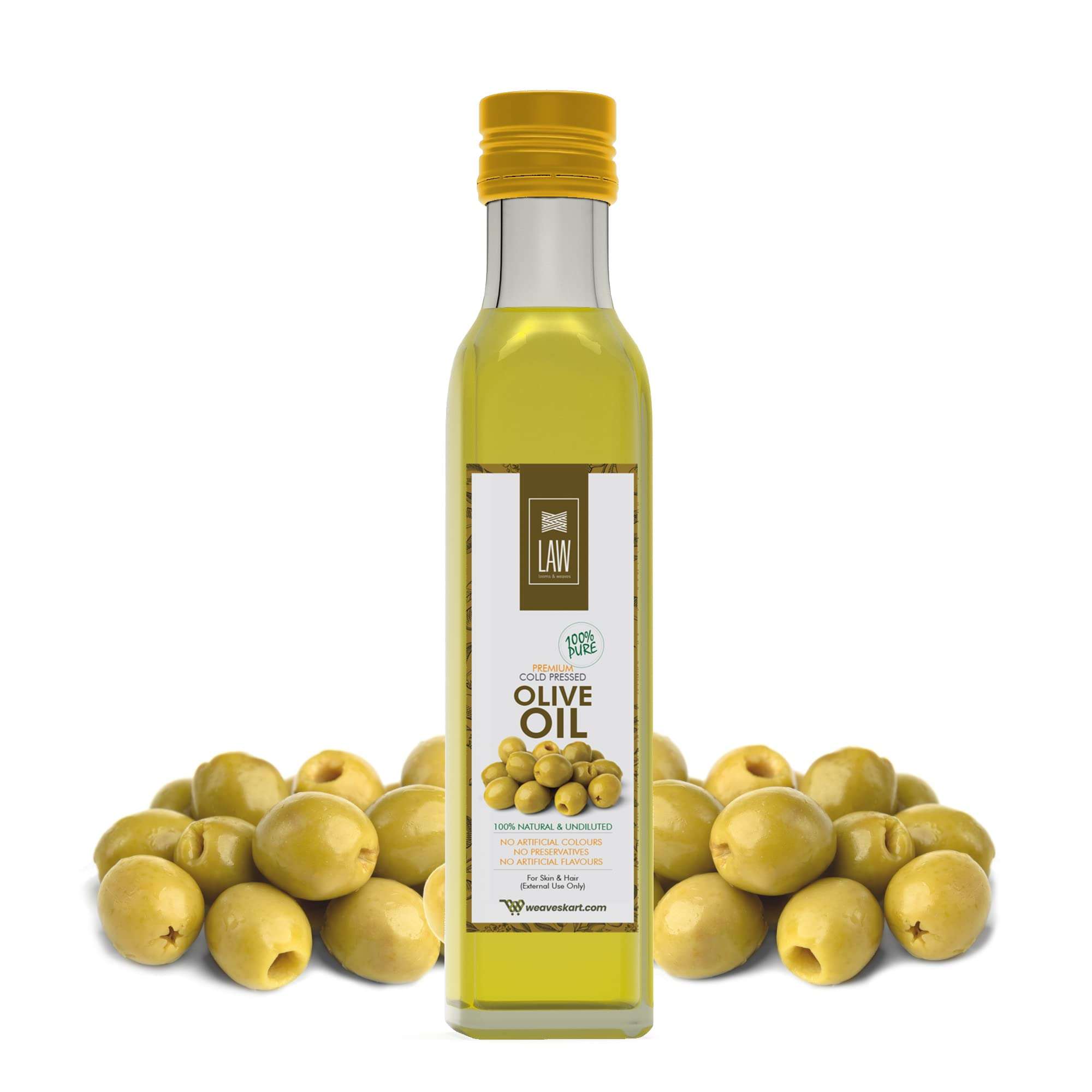 looms & weaves™ - Olive oil for Hair & Skin - Natural moisturization with authentic Olive oil - 100ml 1
