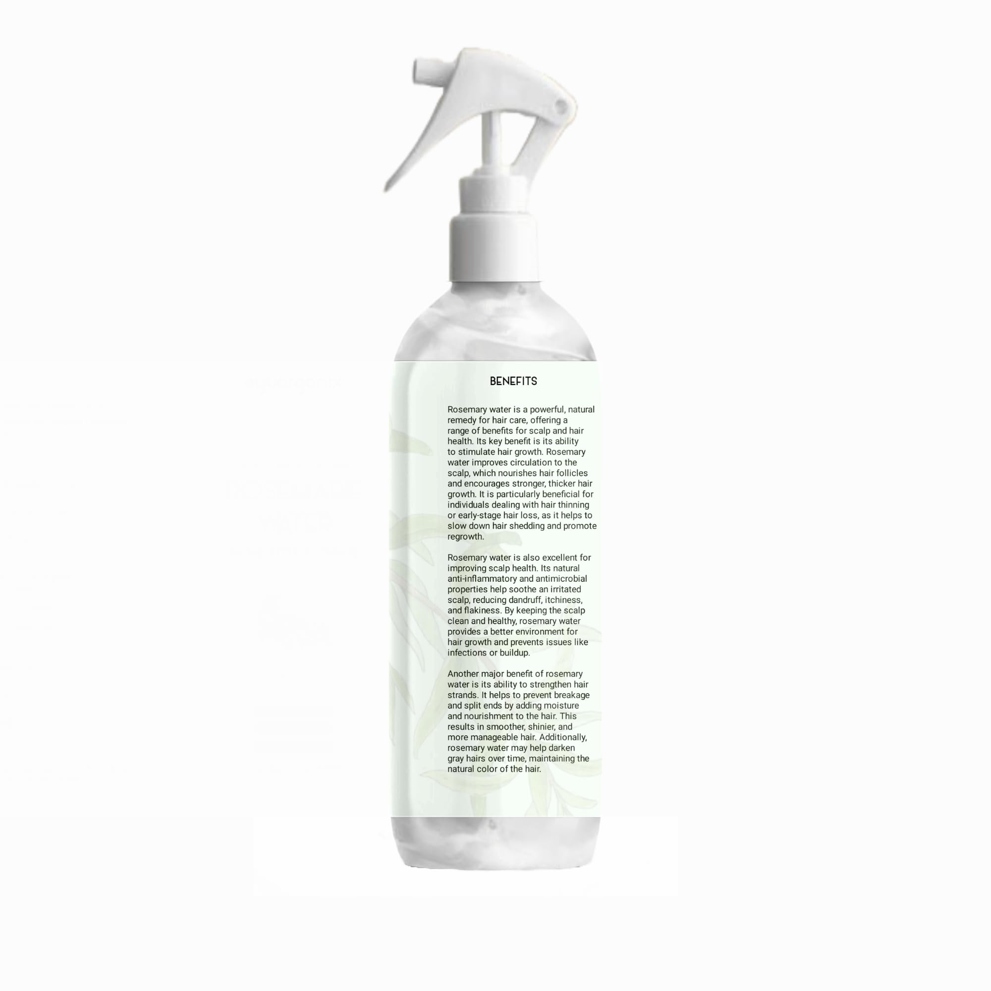 AYUORGANIX Rosemary Water 200ml – 100% Natural Hair Growth Spray for Stronger Roots & Scalp Health 3