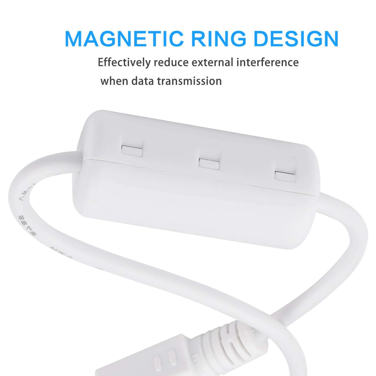 Sqrmekoko Replacement IFC-400PCU Canon Camera USB Cable Compatible with Canon PowerShot EOS DSLR Cameras & Camcorders (White/4FT) 2