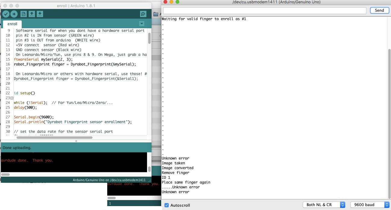 DIYmall Optical Fingerprint Reader Sensor Module for Ar Duino 2560 R3 Raspberry Pi ESP8266 ESP32 51 AVR STM32 Red Light DC 3.8-7V 6