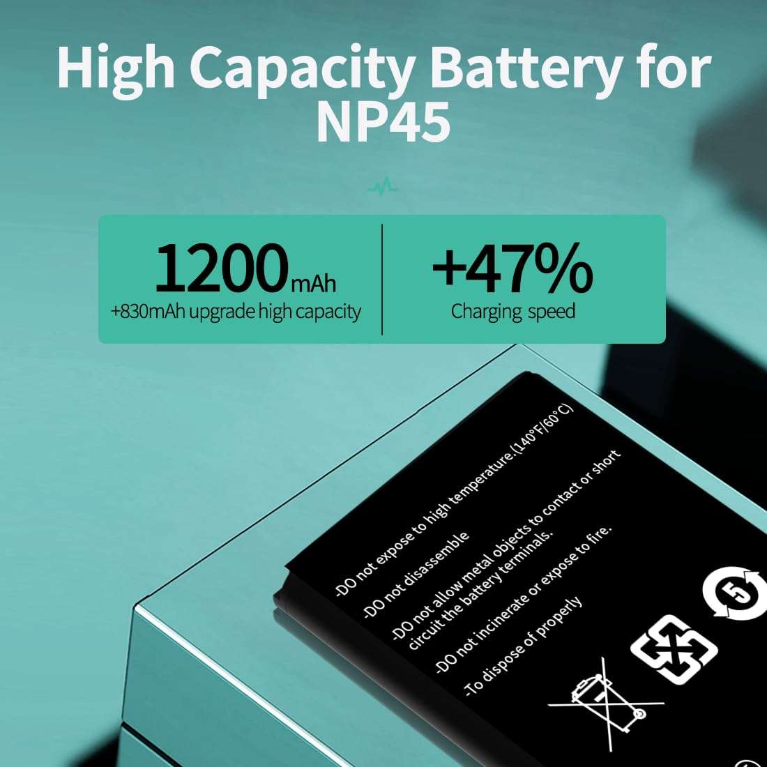 HamnaKhu 2PCS NP-45 Battery, Compatible with Steelseries Headset Battery for Arctis Nova Pro Wireless Multi-System Gaming Headset for Xbox, for PlayStation Battery 4