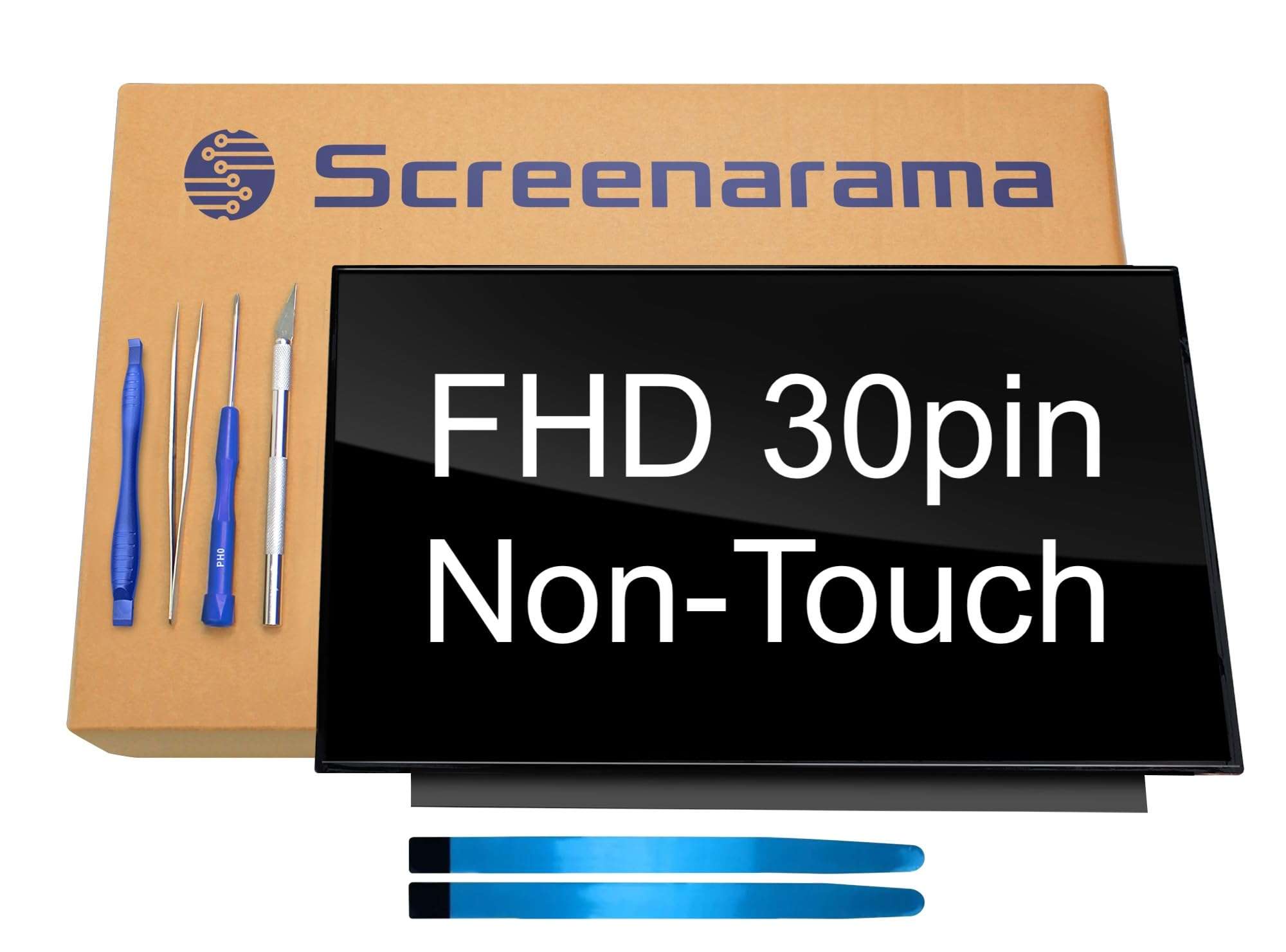 SCREENARAMA New Screen Replacement for N156HCA-EAB, FHD 1920x1080, IPS, Glossy, LCD LED Display with Tools