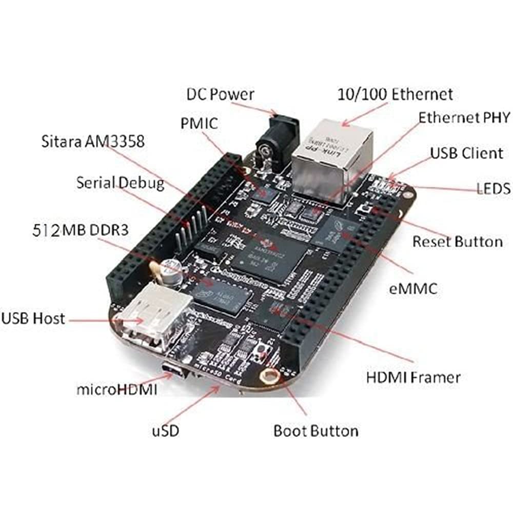 BeagleBone Rev C With 4GB Flash Memory 3