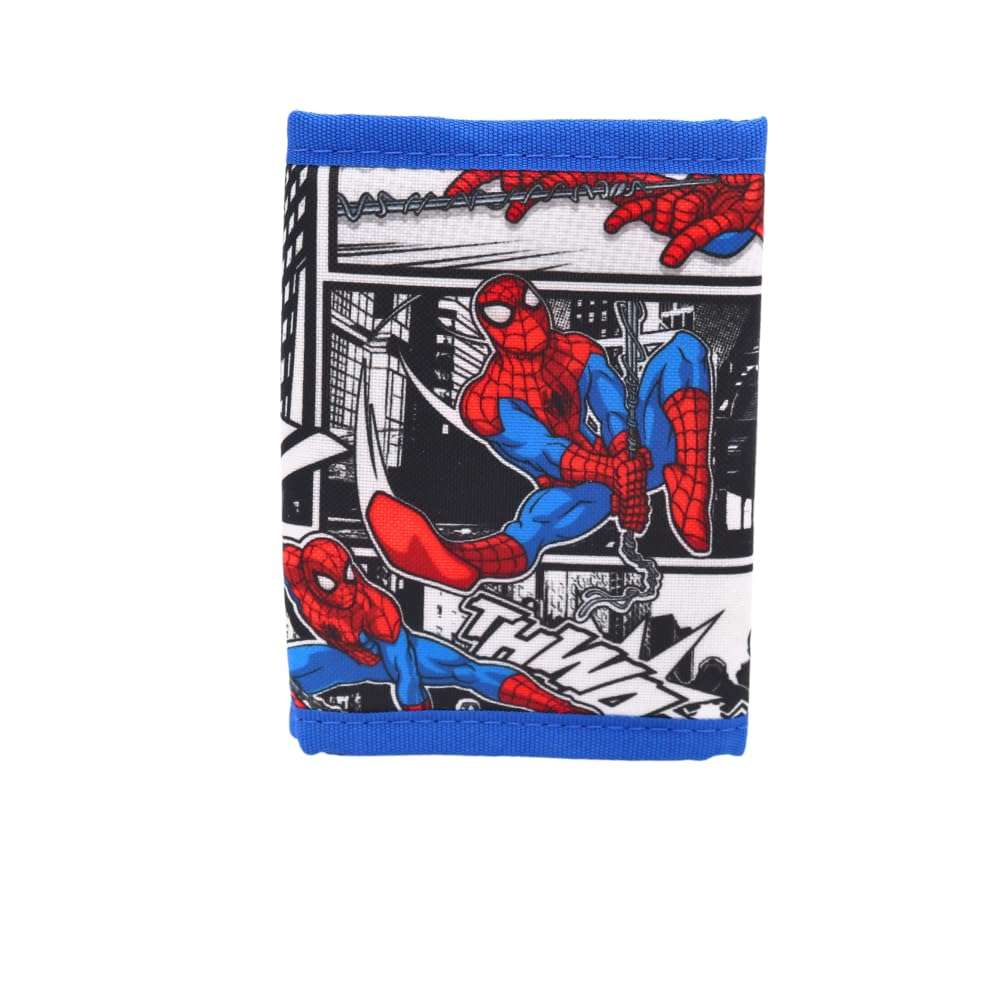 Dynamic Cartoon Superhero Classic Comic Trifold Lightweight Wallet for Pre-Teens Boys Fans 1