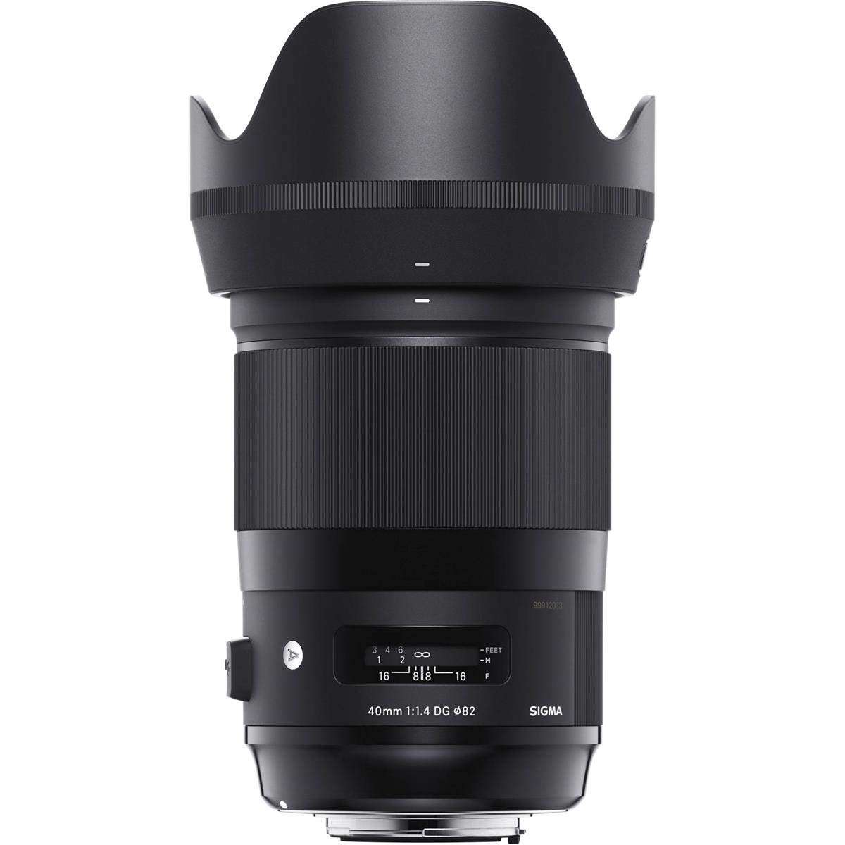 Sigma 40mm f/1.4-1.4 Fixed Prime 40mm F1.4 DG HSM, Black (332965) 2