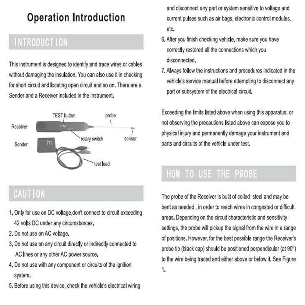HUIOP Broken Wires Detector,EM415PRO Automotive Tester Cable Wire Short Circuit Breakpoint Tester Line Finder Car Broken Wires Detector 3