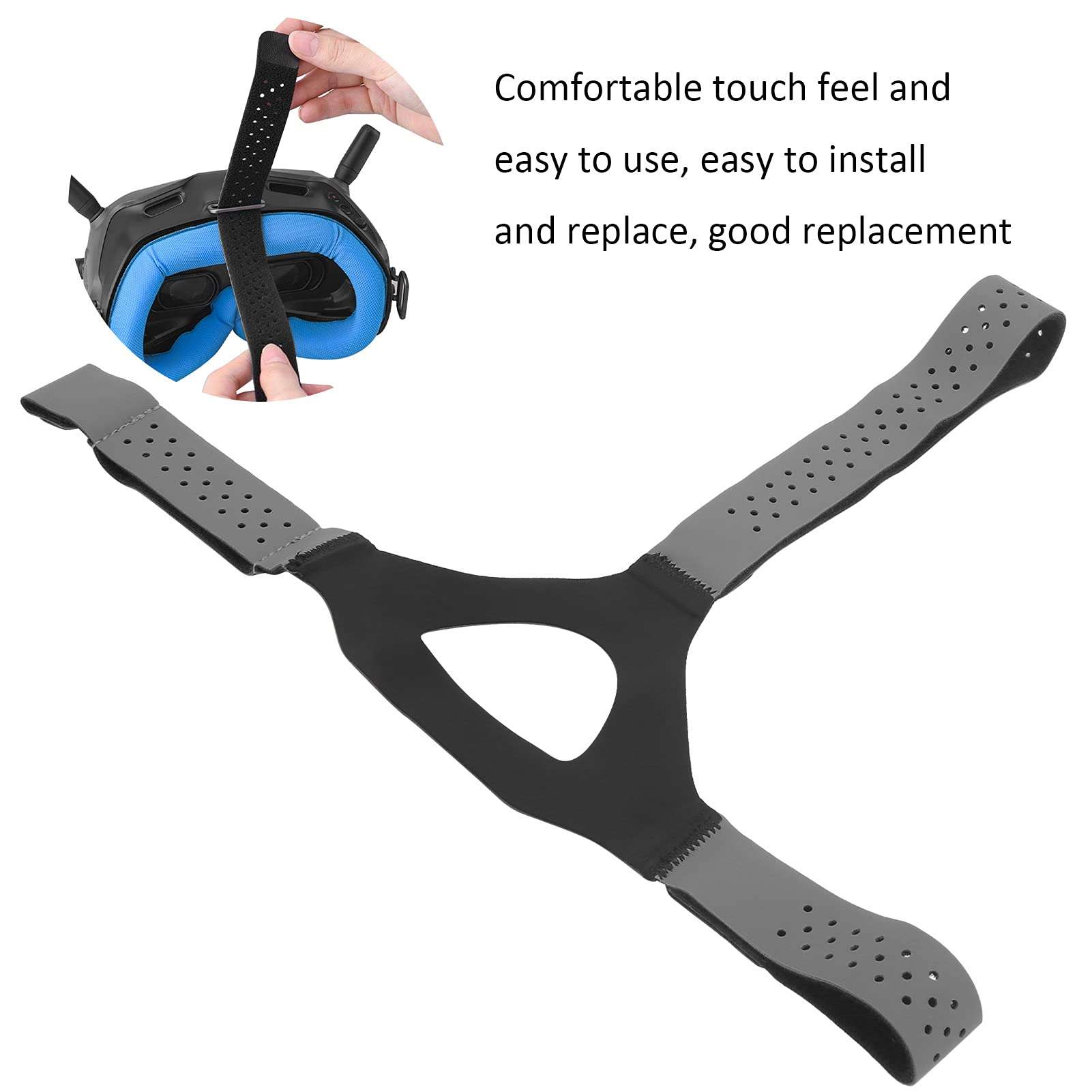 FPV Glasses Strap, Easy Install FPV Glasses Headband for Strap Replacement for FPV(grey) 4