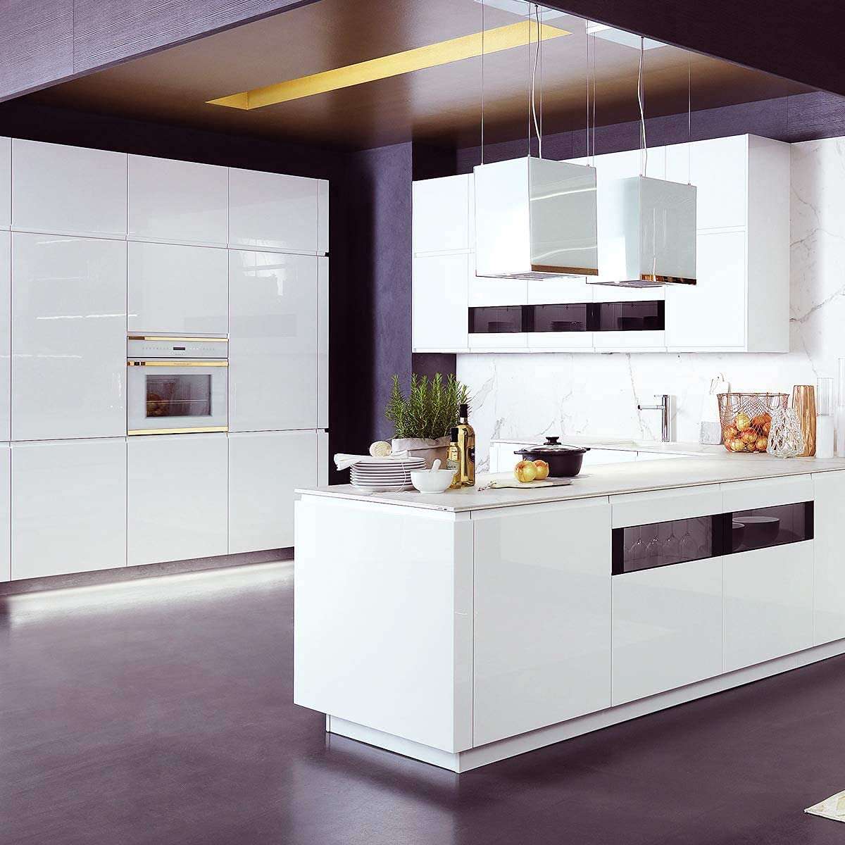 HOME13 White Glossy Self-Adhesive Removable Wallpaper,Vinyl Contact Paper for Countertops, Cabinets, Furniture (12x80 Inch) 6