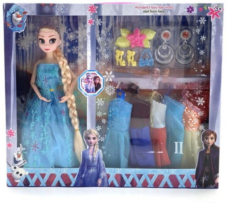 Barodian's Ice Princess Doll: 5 Outfits, Long Hair, Accessories - Fashion Doll Playset for Girls
