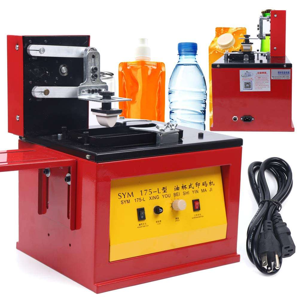 Electric Pad Printer Printing Machine for Logo, Trademark, Barcode, Batch, Date