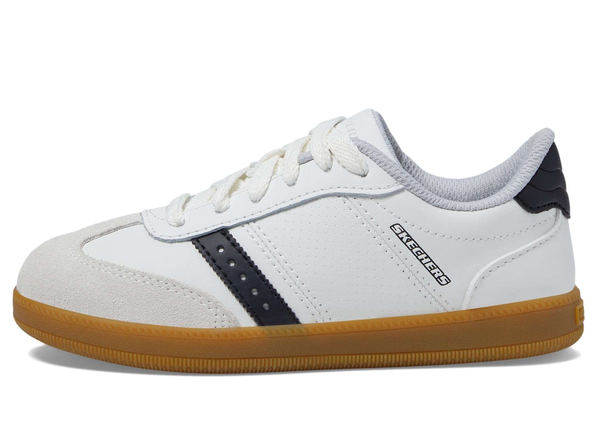 Skechers Kids Boy's Zinger Street Sneaker, White/Black, 5.5 Big Kid 6