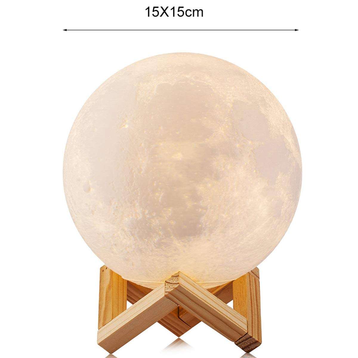 DINGXUEMEI XUEMEI Cell Phone Case Creative YWXLight RGB 15CM Rechargeable Moon Touch Night Light 2