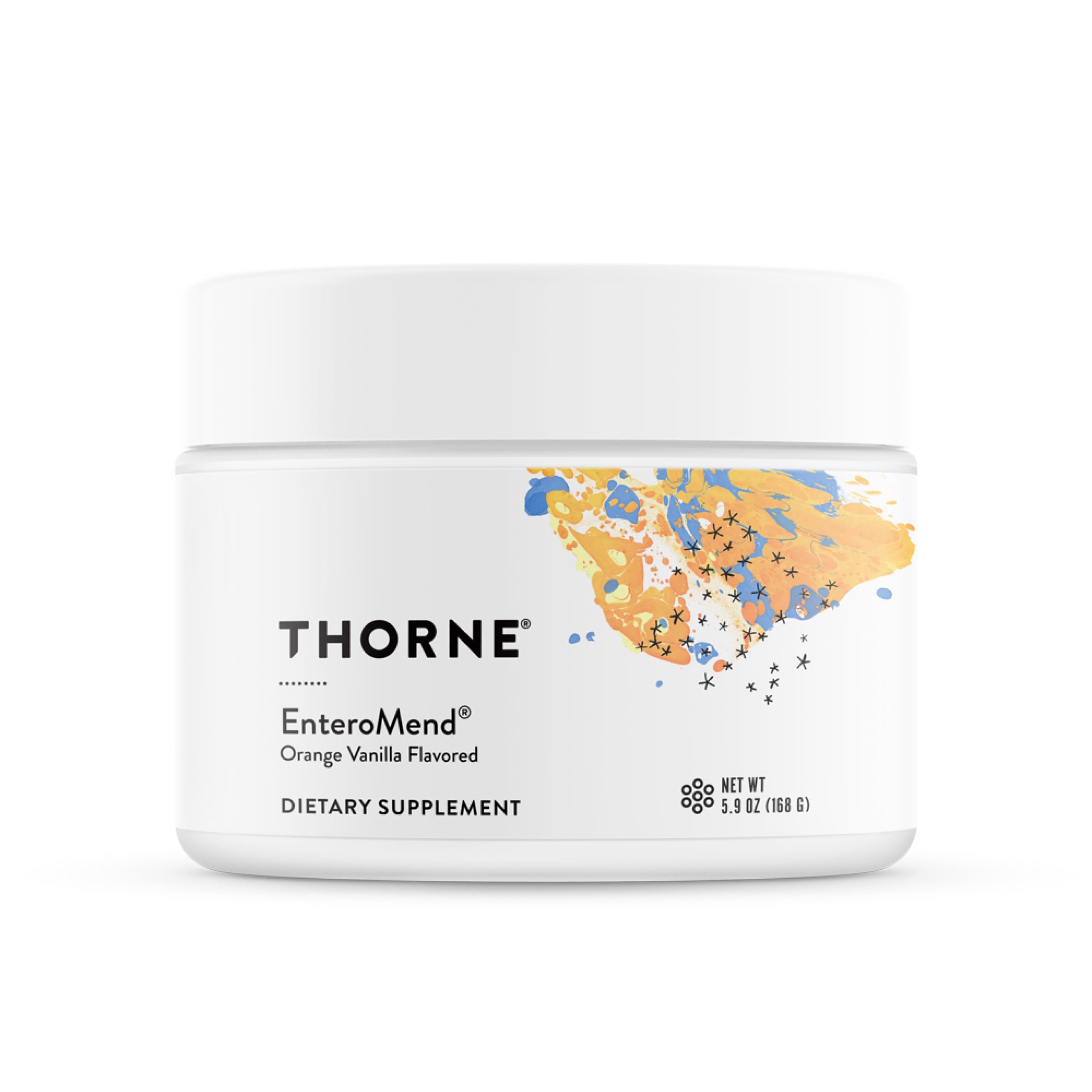 THORNE - EnteroMend - Gut Health Supplement - Supports Optimal Digestive Function & Bowel Regularity* - NSF Certified for Sport - Orange Vanilla Flavor - 5.9 Oz - 30 Servings 1