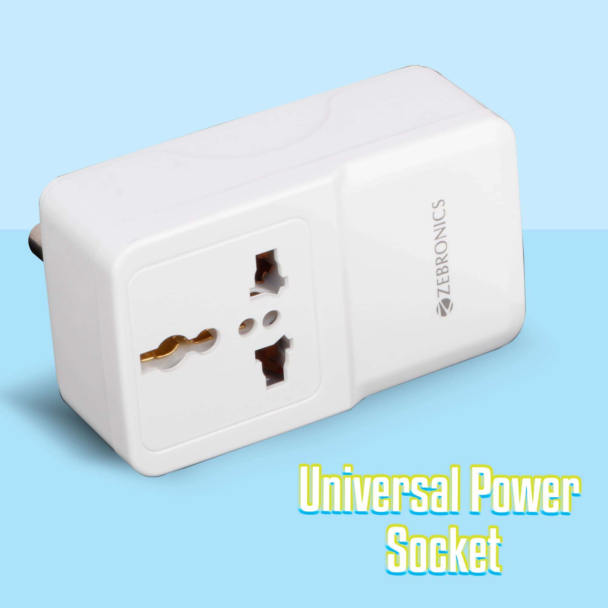 ZEBRONICS ZEB-MPA10 Dual USB Adapter with AC Socket,5V 3.1 A Output (White) 6