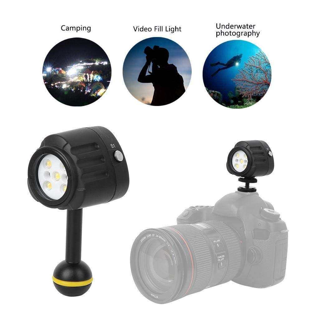 Heitune Diving 40m Depth Waterproof LED Fill Light Photography Camera Shooting Accessory 6