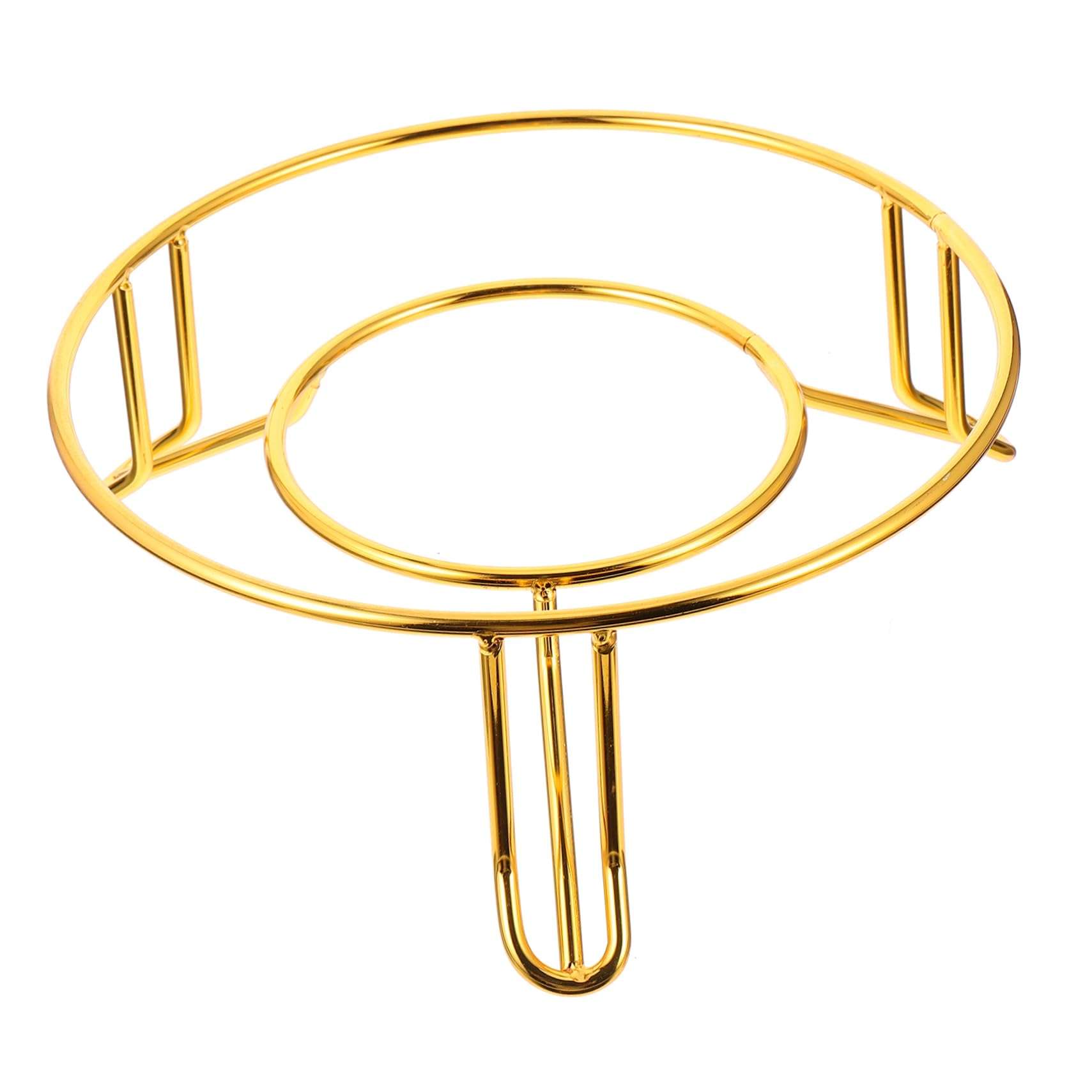 BRIGHTFUFU Cooking Pot Rack Insulated Pot Holder Alloy Pan Stand Kitchen Gadget Heatproof Storage Rack