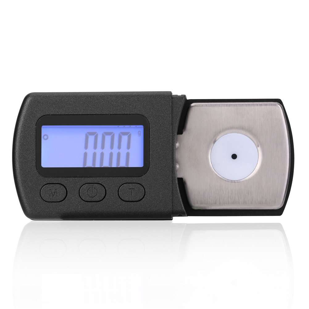 Pomya Turntable Stylus Force Gauge, LCD Digital Cartridge Stylus Tracking Force Gauge Scale Precise 0.01g with 5g Calibration Weight 1
