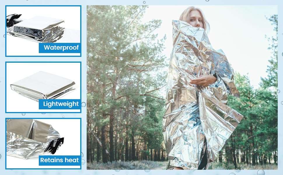 Primacare CSCB-6831 Emergency Foil Mylar Blanket (Pack of 200) 6