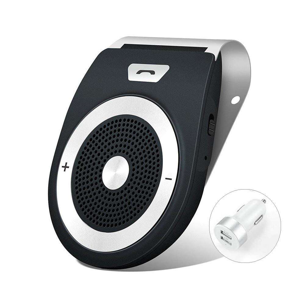 Bluetooth Car Speaker, Aigital Bluetooth Car Speakerphone with Visor Clip, Protable Bluetooth Speaker for Home&Outdoor, Auto Off/Connection, Siri&Google Voice Assistant/Handsfree Calls/Music Playing 1