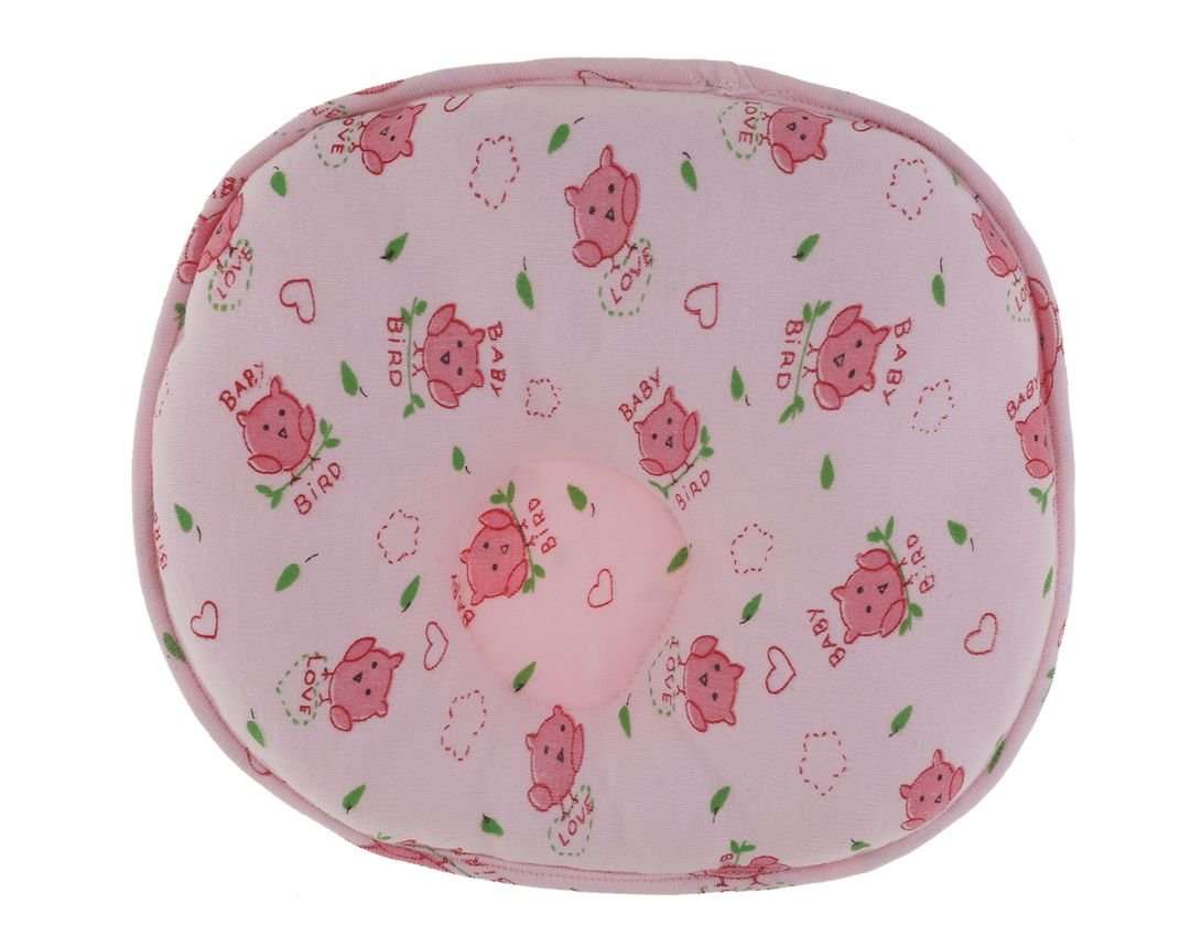 Aarushi Baby Pillows Round Shape for Infant Soft Sleep Pillows Pack of 2 Radom Color and Print 5